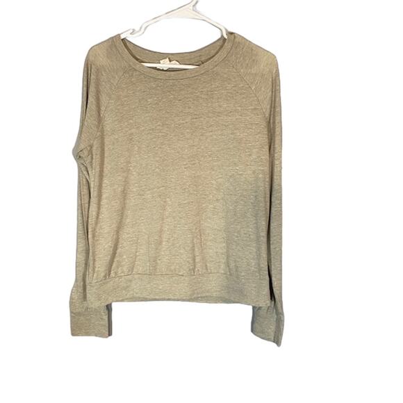 Forever 21 Light Olive Long Sleeve Sweatshirt Women Size L - Picture 1 of 7